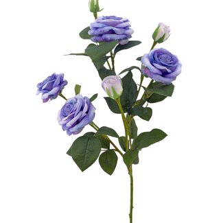 Arti Flora Mini Rose Artificial Flower | Colour: Purple | Rose Artificial Flowers | Length ± 70 centimetre | Per piece