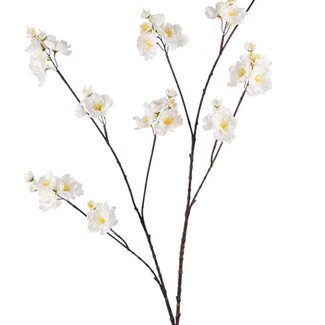 Arti Flora Cherry Blossom Artificial Flower | Colour: Natural White | Length ± 115 centimetre | Per piece