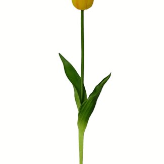 Arti Flora Tulip Artificial Flower | Colour: Yellow | Tulipa artificial flowers | Length ± 45 centimetre | Per piece