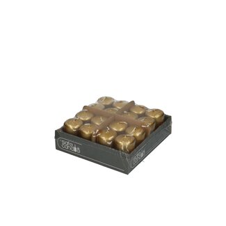 4A Pillar candle “Safe Candle” | Colour: Gold-coloured | Diameter 4 centimeter | Height 6 centimeter | Per 16 candles
