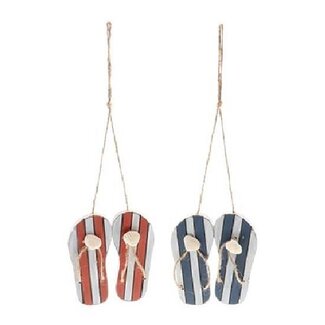 4A Decoration Hanger Slippers “Maritime” | Colour: Mixed Colours | Diameter 10 centimeter | Length 32 centimeter | Per 6 hangers