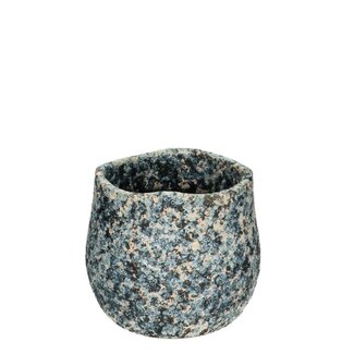 4A Cascale Bloempot “Maritiem” | Kleur: Blauw | Diameter 16 centimeter | Hoogte 14 centimeter | Per 4 bloempotten