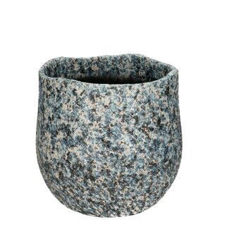 4A Cascale flowerpot “Maritime” | Colour: Blue | Diameter 22 centimeter | Height 20 centimeter | Per 4 flowerpots