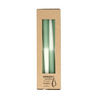 4A Candle Dip Dye | Colour: Mint green | Diameter 2.3 centimeter | Length 25 centimeter | Per 4 candles