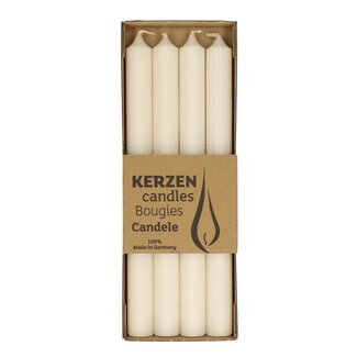 4A Table candle Rustic | Colour: Cream-coloured | Diameter 2.2 centimetre | Length 25 centimetre | Per 4 candles
