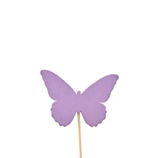 4A Butterfly Ivy Plant Stake | Colour: Purple | Diameter 6 centimeter | Length plant stake ± 12 centimeter | Per 24 plant stakes