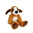Dog Cuddly Toy | Colour: White Brown | Soft Toy | Height 40 centimeter | Per 2 dogs