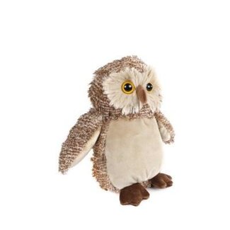 4A Owl Cuddly | Colour: White Brown | Soft Toy | Height 18 centimetre | Per 2 owls
