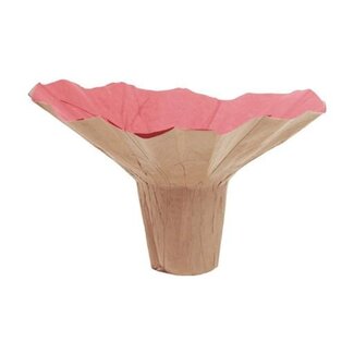 4A Kraft Paper Bouquet Holder "Roset" | Colour: Light pink | Diameter 23 centimetre | Per 10 bouquet holders