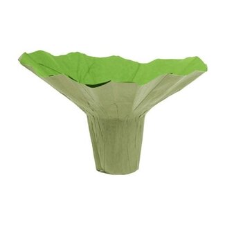 4A Kraft Paper Bouquet Holder "Roset" | Colour: Lightgreen | Diameter 23 centimetre | Per 10 bouquet holders