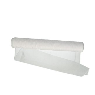 4A Organza textile | Colour: Natural White | Width 40 centimeter | Length 9 meter | Per roll