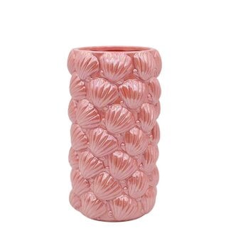 4A Ceramic Vase Maritime Collection “Mare" | Colour: Pink | Diameter 13.5 centimeter | Height 24 centimeter | Per 4 vases