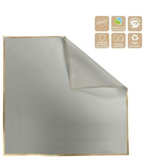 4A Foil Sheet “Cachotier” | Colour: Grey gold-coloured | Width 70 centimeter | Length 70 centimeter | Per 100 sheets