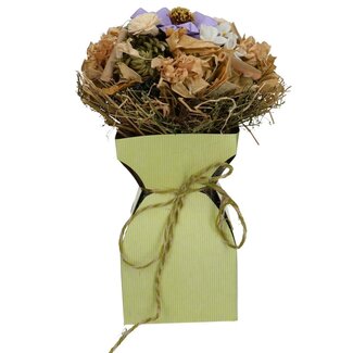 4A Boekettas BasicLine | Kleur: Appelgroen | Diameter 11.5 centimeter | Hoogte 21 centimeter | Per 20 tassen