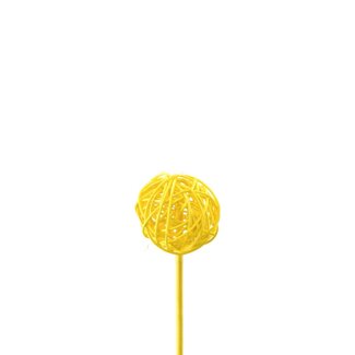 4A Bruceball Bijsteker | Kleur: Geel | Lengte 12 centimeter | Diameter 5 centimeter | Per 24 bijstekers