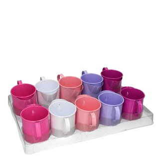4A Zinc Watering Can Flower Pot Plant Pot | Colour: Mixed Colours | Diameter 7.5 centimeter | Height 7 centimeter | Per 10 watering cans