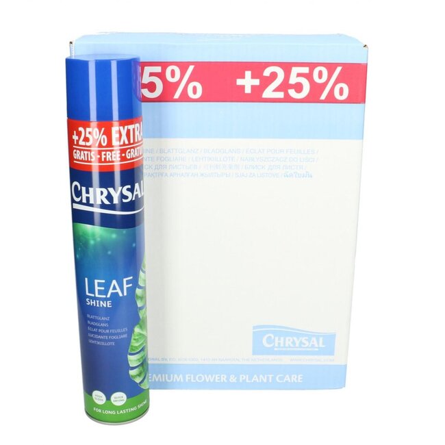 Care Chrysal Leaf Shine | Colour: Transparent | Content can 750 milliliter | Per 12 spray cans