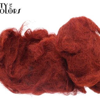 QC Fuzzy Fibre Decoratiewol | Kleur: Bruin | Inhoud 250 gram | Per zak