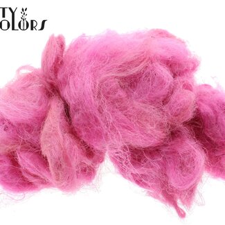 QC Fuzzy Fibre Decoratiewol | Kleur: Cerise | Inhoud 250 gram | Per zak