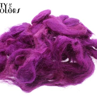 QC Fuzzy Fibre Decoratiewol | Kleur: Lila | Inhoud 100 gram | Per zak
