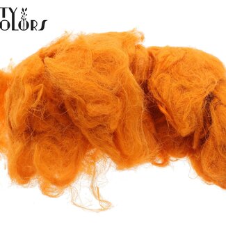 QC Fuzzy Fibre Decoratiewol | Kleur: Oranje | Inhoud 100 gram | Per zak