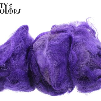 QC Fuzzy Fibre Decoratiewol | Kleur: Paars | Inhoud 100 gram | Per zak