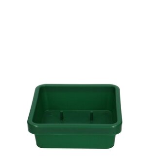4A Green Plastic Tray | Diameter 10 centimetre | Height 3.5 centimetre | Per 12 trays