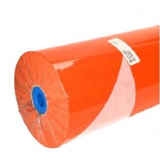 4A Tweezijdig Papier op rol | Kleur: Oranje Wit | Breedte 60 centimeter | 50 gram/m2 | Gewicht 12 kilo | Per rol