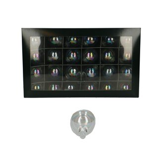 4A Transparent Christmas baubles | Diameter 40 millimeter | Per 48 christmas baubles