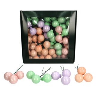 4A Pearl Kerstballen | Kleur: Gemengde Kleuren | Diameter 25 millimeter | Per 144 kerstballen