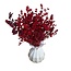 Bouquet Red Dried Flowers "Mini" | including vase | Length ± 15 centimetre | Per bouquet