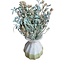 Bouquet Turquoise Dried flowers "Mini" | including vase | Length ± 15 centimetre | Per bouquet