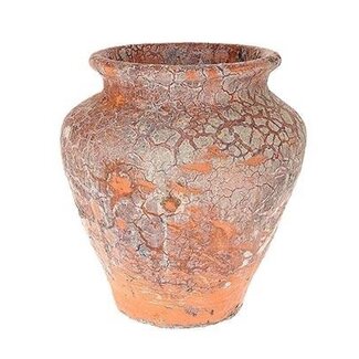 HBXD Vaas “Hars” | Kleur: Terracotta | Woondecoratie | Hoogte 33 centimeter | Diameter 30 centimeter | Per vaas