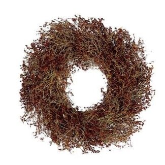 HBXD Krans “Authique Autumn” | Kleur: Bruin | Herfstdecoratie | Diameter 40 centimeter | Per krans