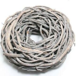 HBXD Wreath “Crazyvine” | Colour: Light Grey | Christmas decoration | Diameter 48 centimetres | Per wreath