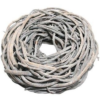 HBXD Wreath “Crazyvine” | Colour: Light grey | Christmas decoration | Diameter 85 centimetres | Per wreath