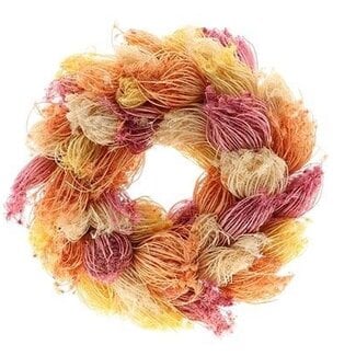HBXD Krans “Dille Vibrant” | Kleur: Gemengde Kleuren | Kerstdecoratie | Hoogte 7 centimeter | Diameter 35 centimeter | Per krans