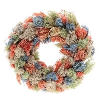 HBXD Krans “Dille Candy” | Kleur: Gemengde Kleuren | Kerstdecoratie | Hoogte 7 centimeter | Diameter 35 centimeter | Per krans