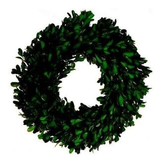 HBXD Krans “Buxus” | Kleur: Groen | Kerstdecoratie | Diameter 34 centimeter | Per krans
