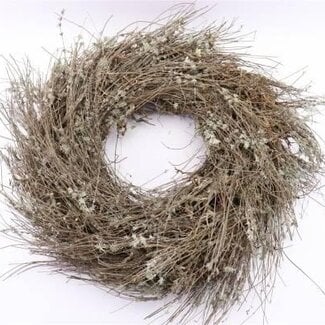 HBXD Krans “Blato Bonsai” | Kleur: Bruin | Kerstdecoratie | Diameter 55 centimeter | Per 2 kransen