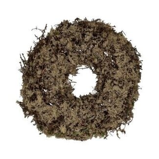 HBXD Krans “Bonsai Jumbo” | Kleur: Bruin | Kerstdecoratie | Hoogte 22 centimeter | Diameter 50 centimeter | Per krans