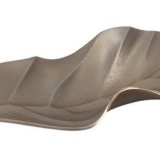 HBXD Schaal “Wavy Leaf” | Kleur: Champagne | Woondecoratie | Lengte 56.5 centimeter | Breedte 24 centimeter | Hoogte 7.5 centimeter | Per schaal