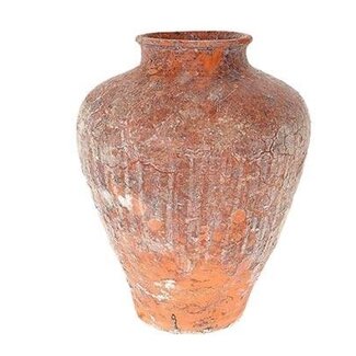 HBXD Vaas “Hars” | Kleur: Terracotta | Woondecoratie | Hoogte 37 centimeter | Diameter 30 centimeter | Per vaas