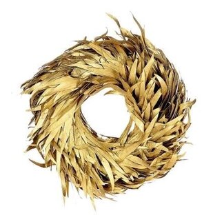 HBXD Kranz „Eucaleaves“ | Farbe: Gold | Weihnachtsdekoration | Durchmesser 30 Zentimeter | Pro Kranz