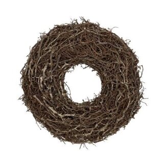 HBXD Krans “Wildly Bonsai Thick” | Kleur: Bruin | Kerstdecoratie | Diameter 45 centimeter | Per 2 kransen