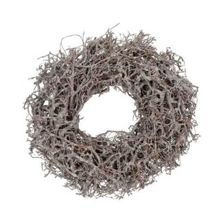 HBXD Krans “Wildly Bonsai” | Kleur: Wit Bruin | Kerstdecoratie | Diameter 60 centimeter | Per krans
