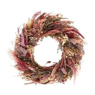 HBXD Wreath “Warada” | Colour: Pink | Christmas decoration | Height 9 centimetres | Diameter 40 centimetres | Per wreath