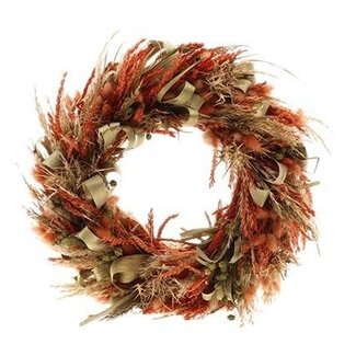 HBXD Wreath “Sabah” | Colour: Orange | Christmas decoration | Height 9 centimetres | Diameter 40 centimetres | Per wreath