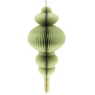 HBXD Christmas hanging decoration “Jolly Foldy” | Colour: Green | Christmas decoration | Length 70 centimetres | Height 70 centimetres | Diameter 30 centimetres | Per hanging decoration