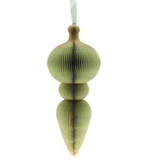 HBXD Christmas hanging ornament “Holly Foldy” | Colour: Green | Christmas decoration | Length 51 centimetres | Height 50 centimetres | Diameter 21 centimetres | Per ornament